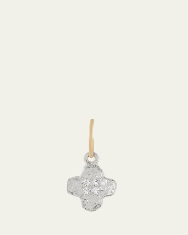 Tiny Old Money Cruz Single Earring with Stones
